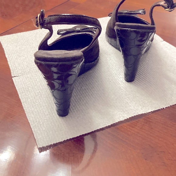 COACH ALIGRA OPEN TOE SANDAL. SIZE 6.5. BROWN. EUC - Picture 7 of 9